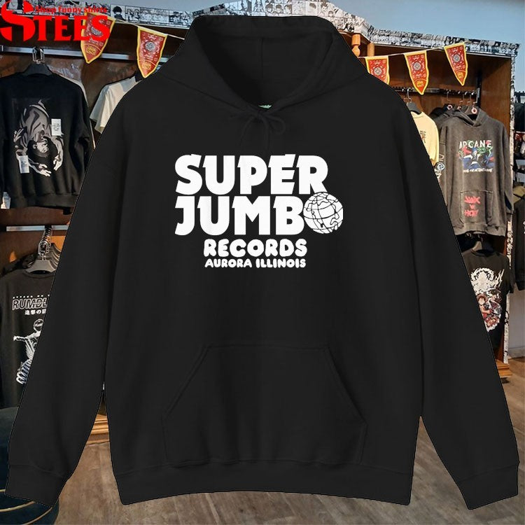 Superjumbo Records Aurora Illinois World T-Shirt