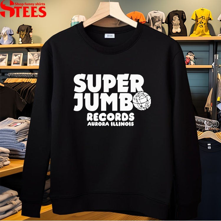 Superjumbo Records Aurora Illinois World T-Shirt