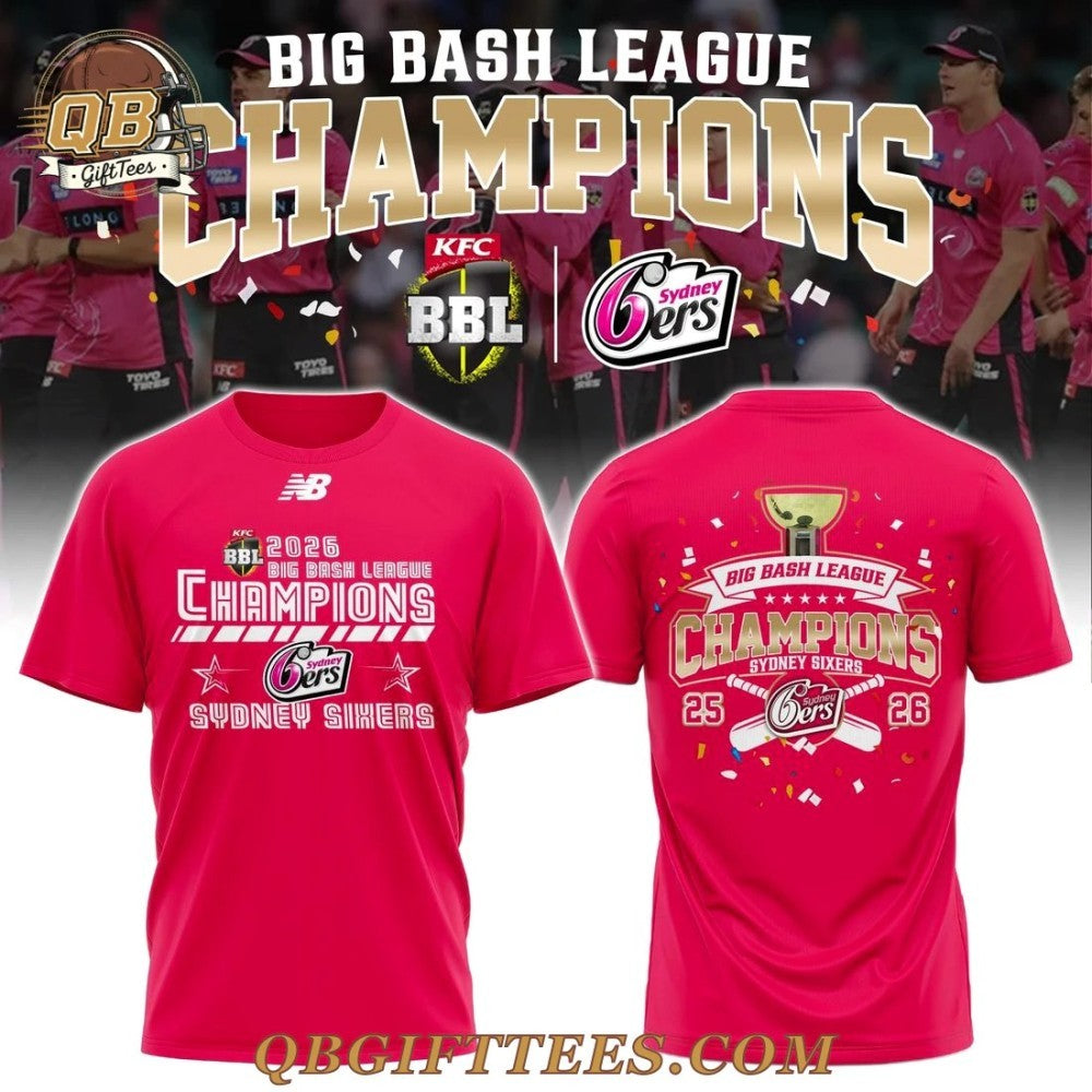 Sydney Sixers Big Bash League Champions 2026 Shirt