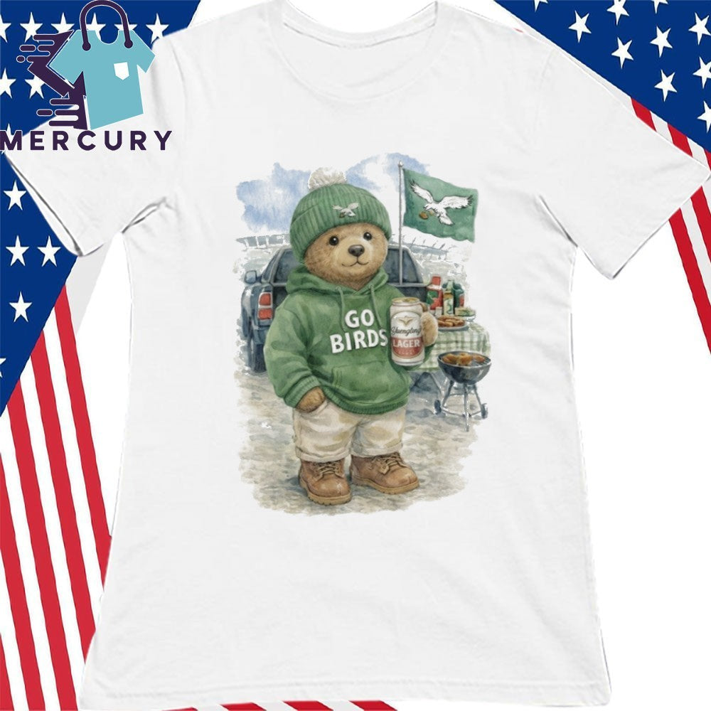 Tailgating Bear Go Birds Eagle Shirt