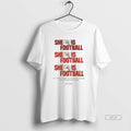 Official Tampa Bay Buccaneers She Is Football 2025 T-Shirts, Hoodie, Sweatshirt | CoreVibeTees.com