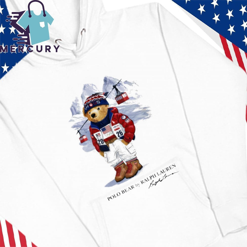 Taylor wearing Ralph Lauren Polo Bear Shirt