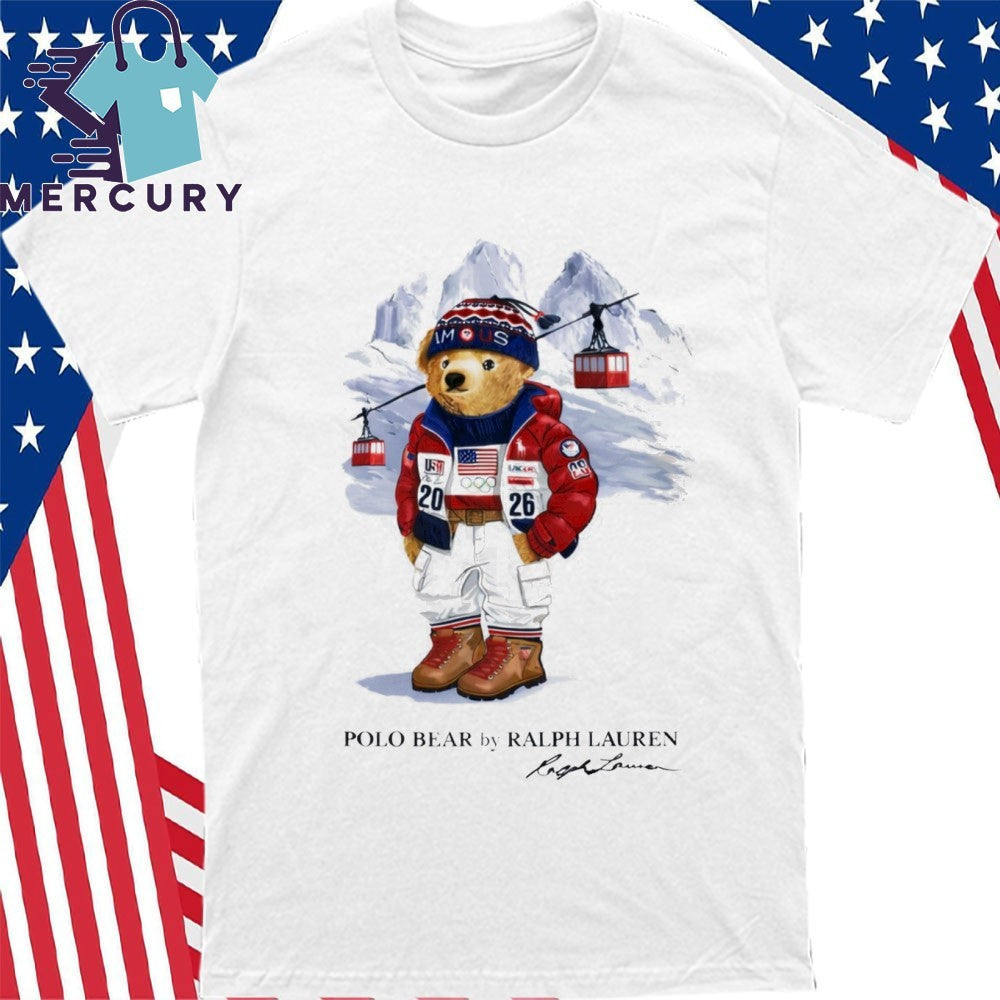 Taylor wearing Ralph Lauren Polo Bear Shirt