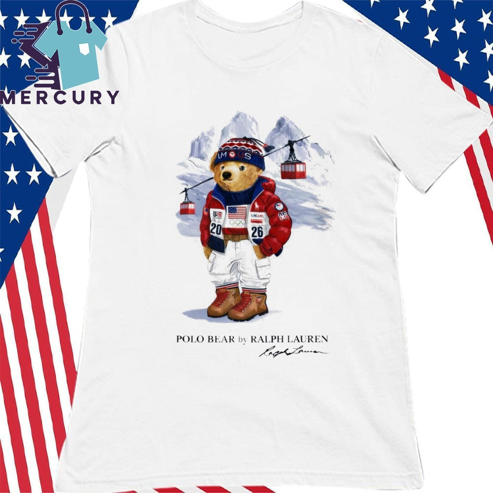 Taylor wearing Ralph Lauren Polo Bear Shirt