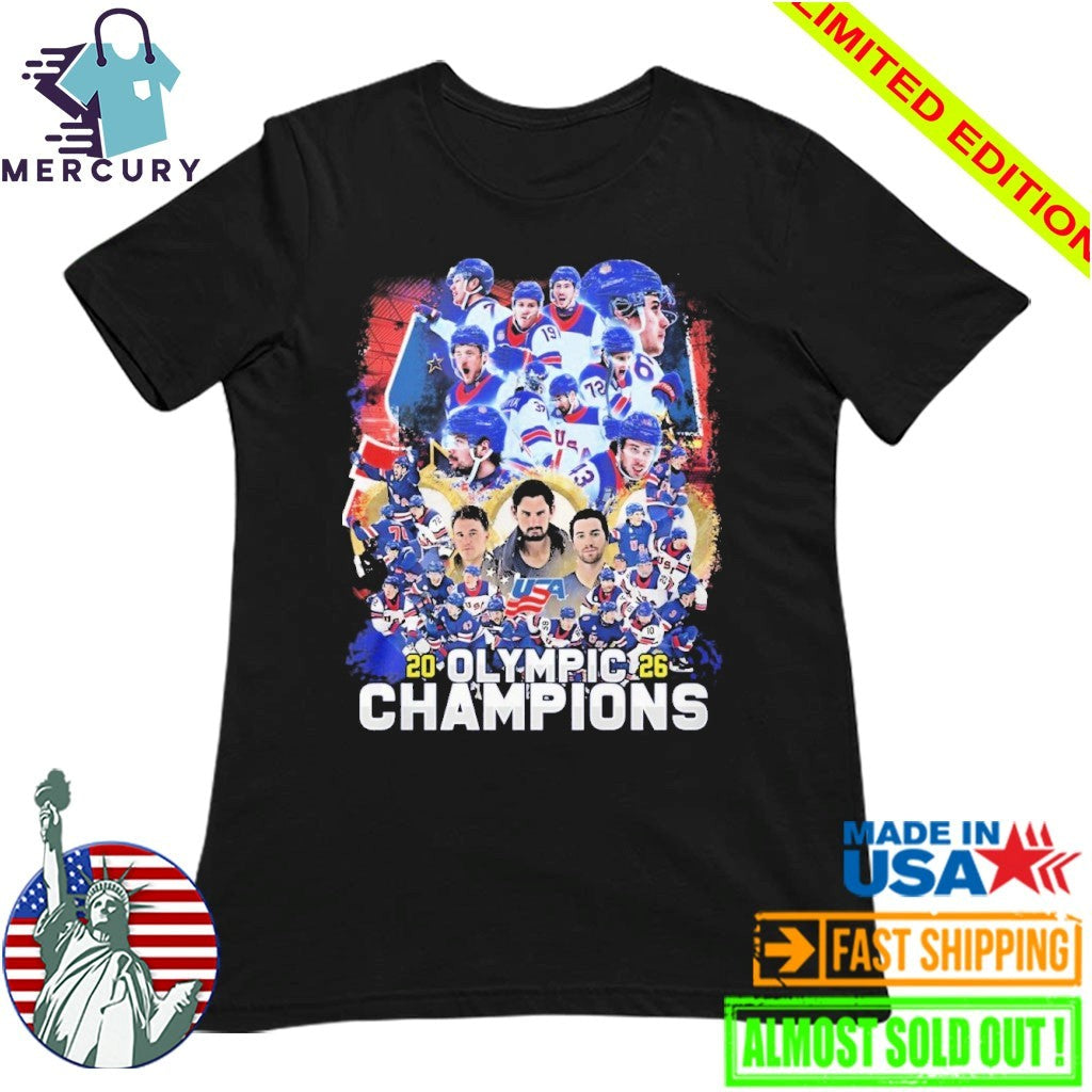 Team USA Men Ice Hockey 2026 Olympic Champions Shirt’