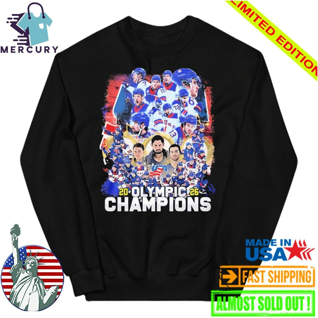 Team USA Men Ice Hockey 2026 Olympic Champions Shirt’