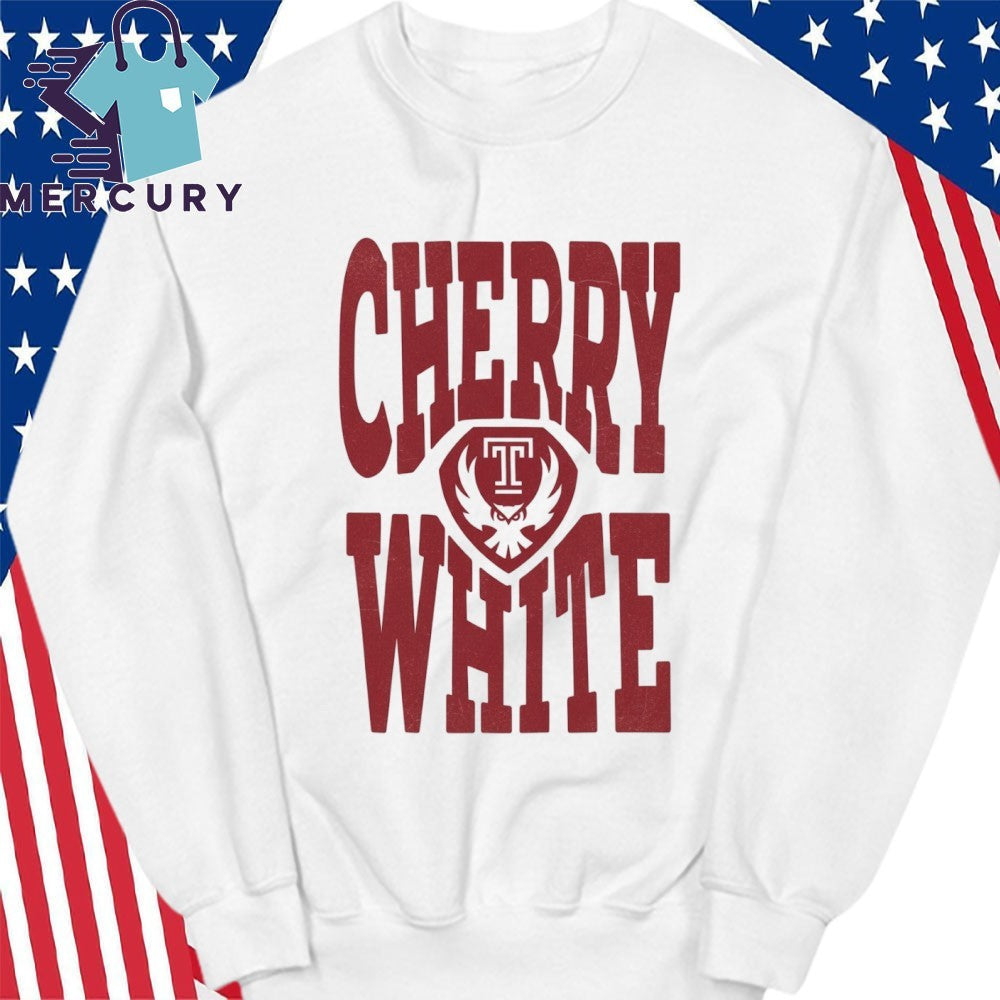Temple Owls Cherry White Shirt