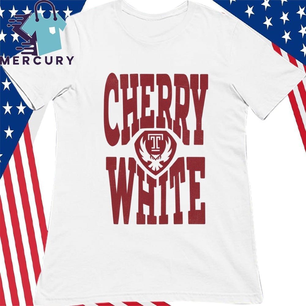 Temple Owls Cherry White Shirt