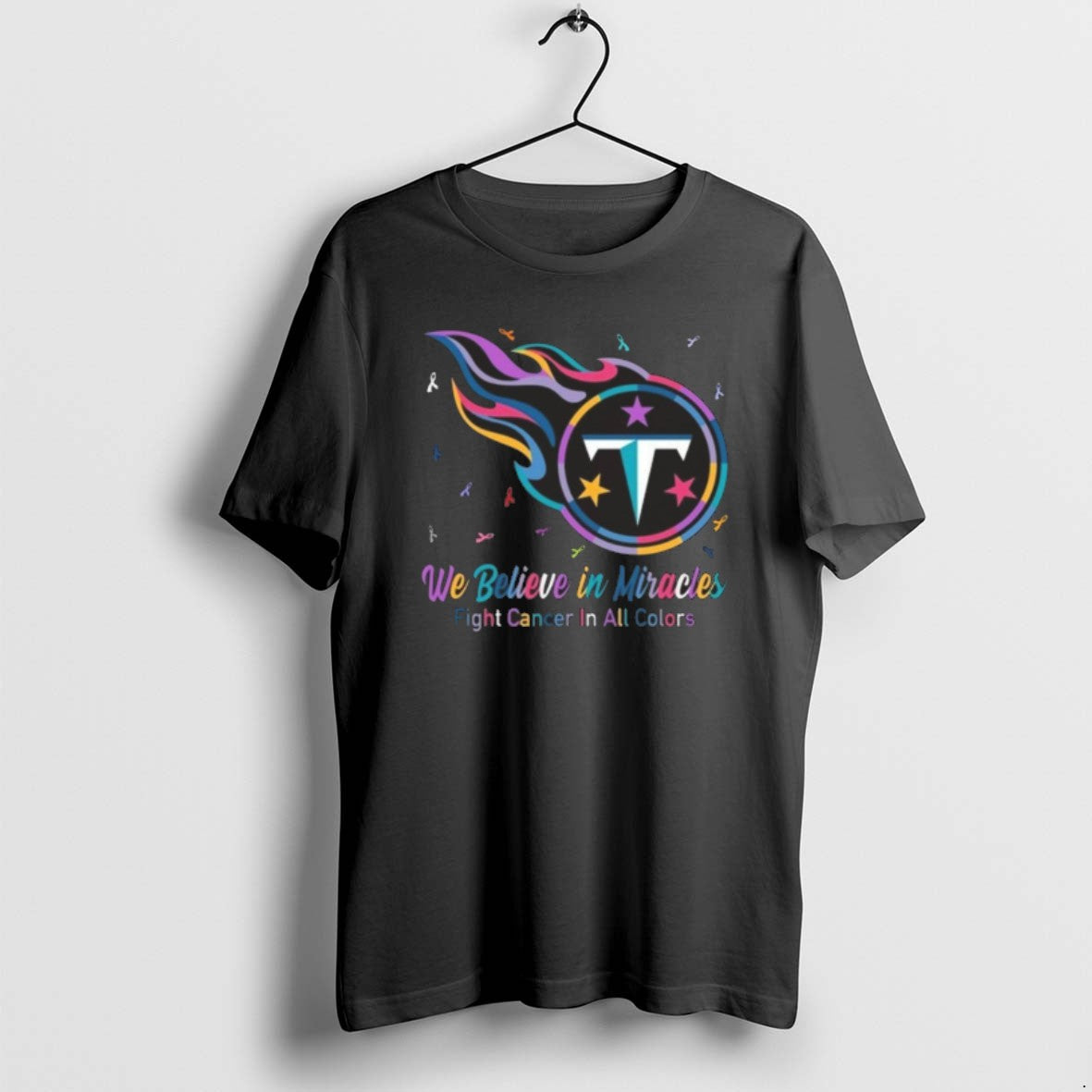 Official Tennessee Titans We Believe In Miracles Fight Cancer In All Colors T-Shirts, Hoodie, Sweatshirt | CoreVibeTees.com