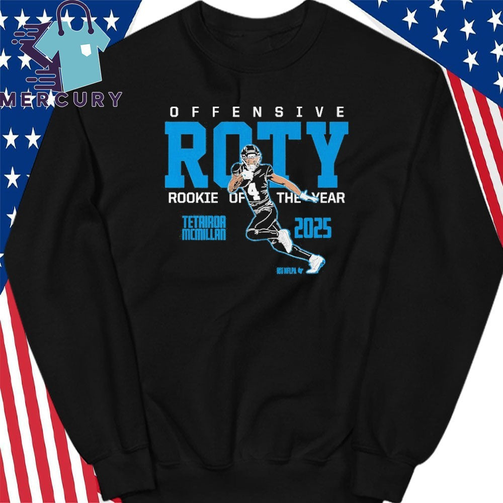 Tetairoa McMillan 2025 Offensive Rookie of the Year Shirt