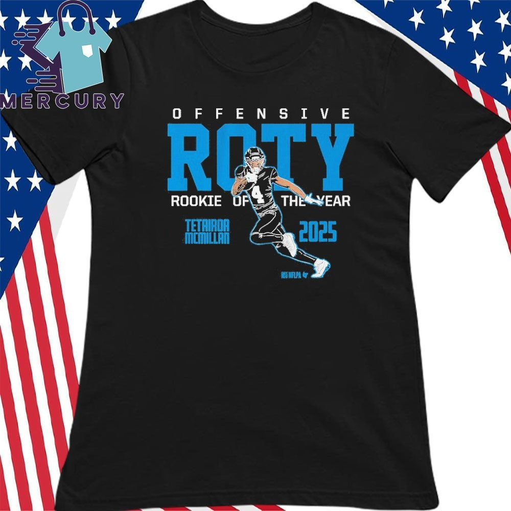 Tetairoa McMillan 2025 Offensive Rookie of the Year Shirt