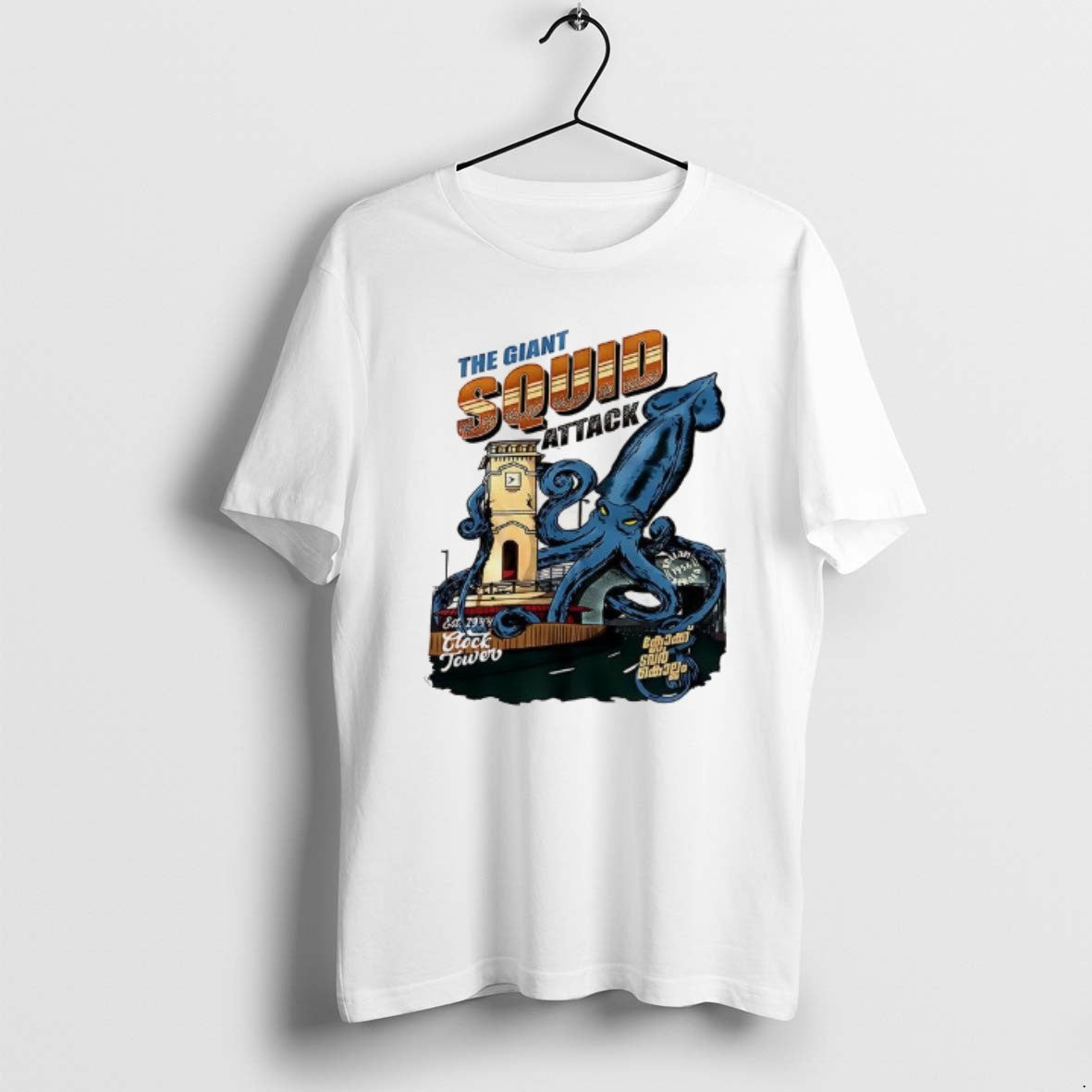 Official The Giant Squid Attack T-Shirts, Hoodie, Sweatshirt | CoreVibeTees.com
