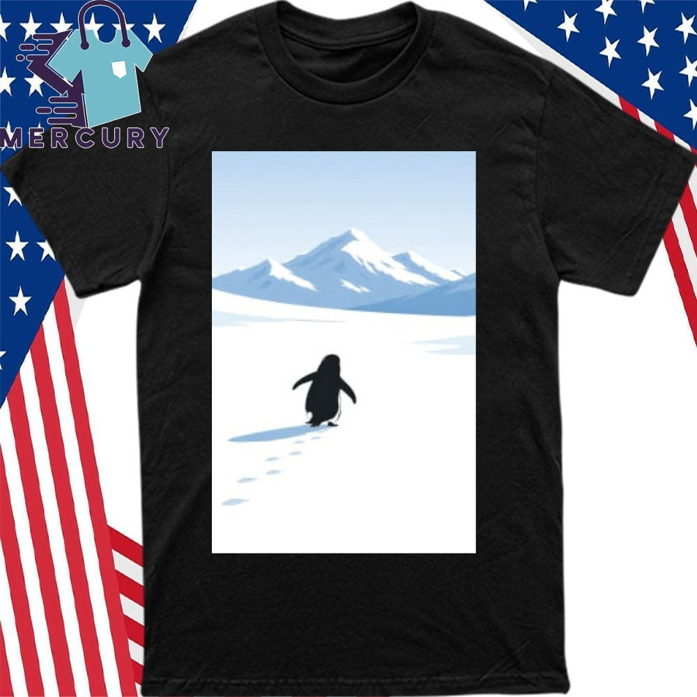 The Penguin Headed for The Mountains Shirt
