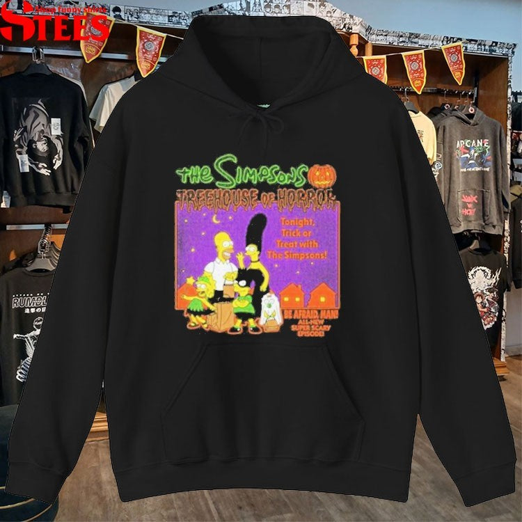 The Simpsons Treehouse Of Horror Be Afraid Man Halloween T-shirts