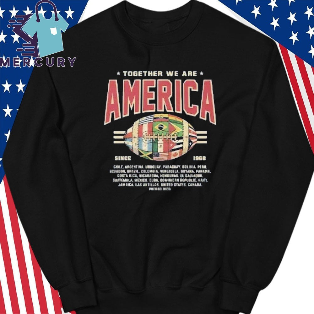 Together We Are America American Football Shirt