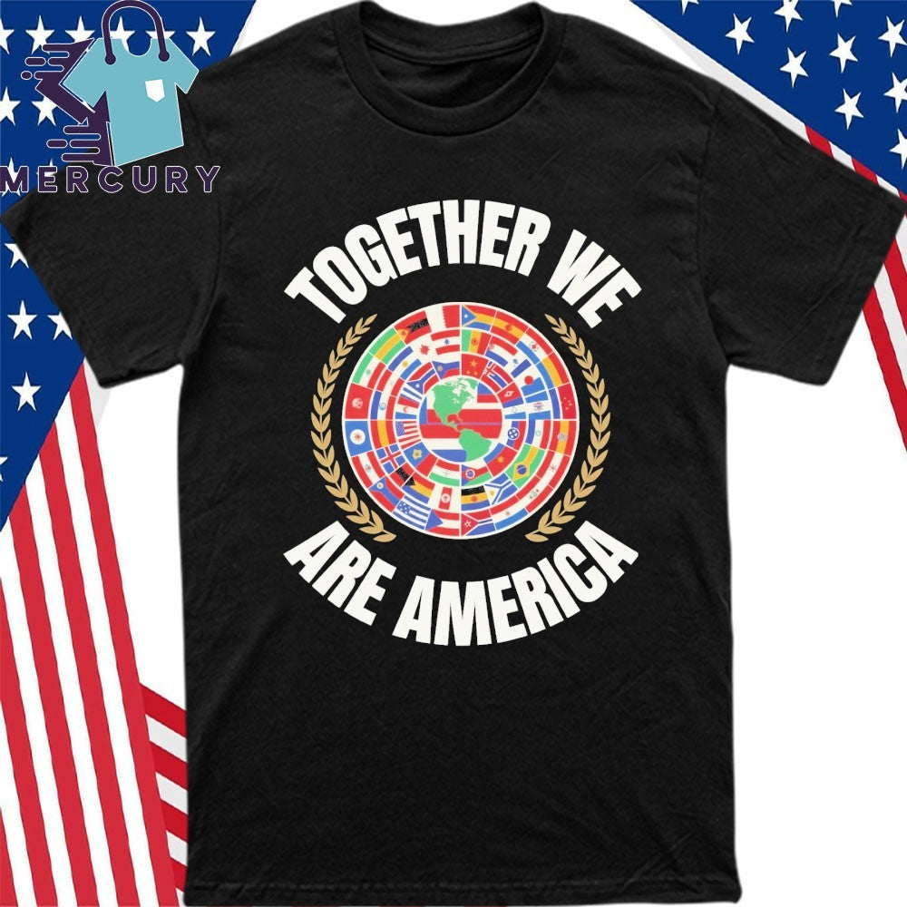 Together We Are America Latin America Flag Circle Shirt