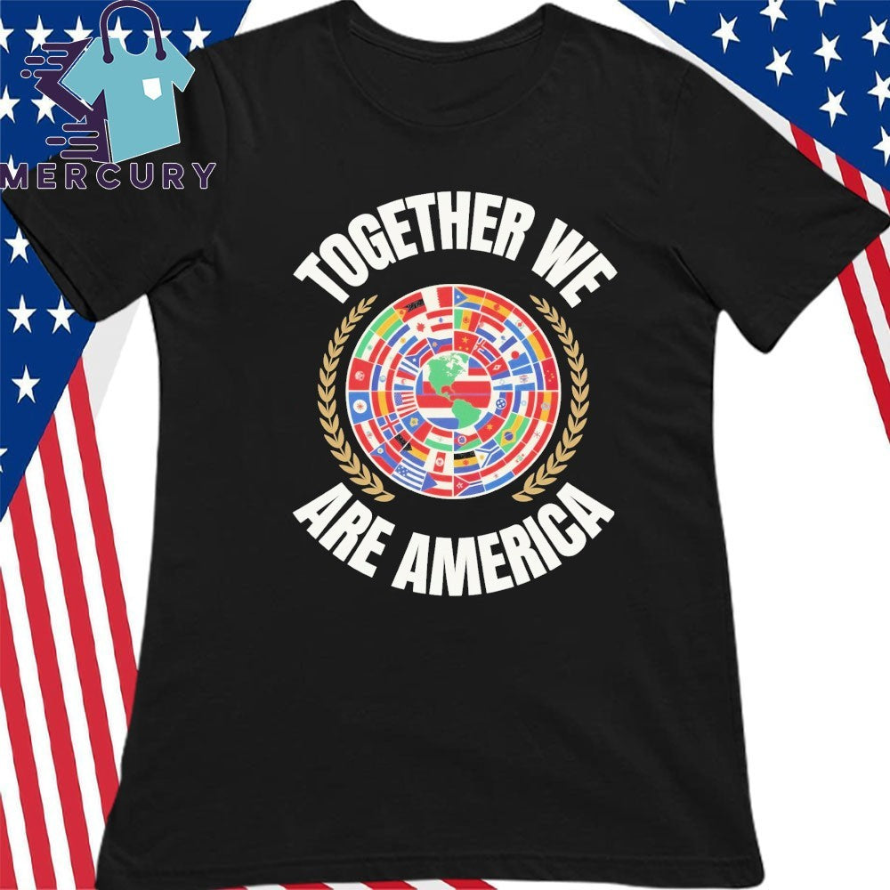Together We Are America Latin America Flag Circle Shirt