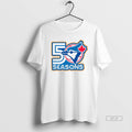 Official Toronto Blue Jays 50 Seasons The Blue Jays In 2026 T-Shirts, Hoodie, Sweatshirt | CoreVibeTees.com