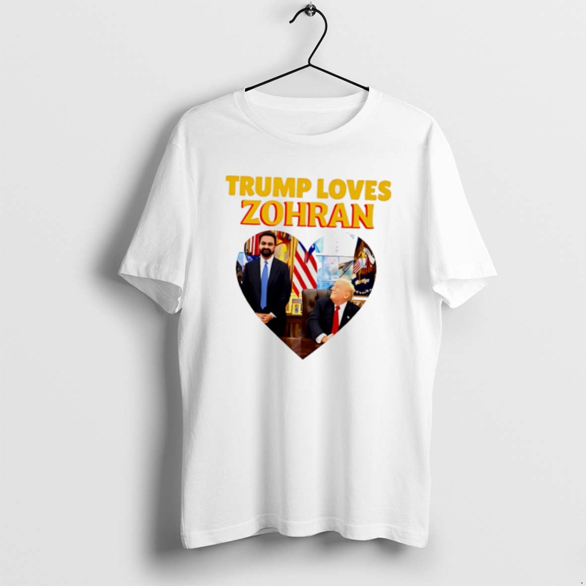 Official Trump Loves Zohran Mamdani Heart T-Shirts, Hoodie, Sweatshirt | CoreVibeTees.com