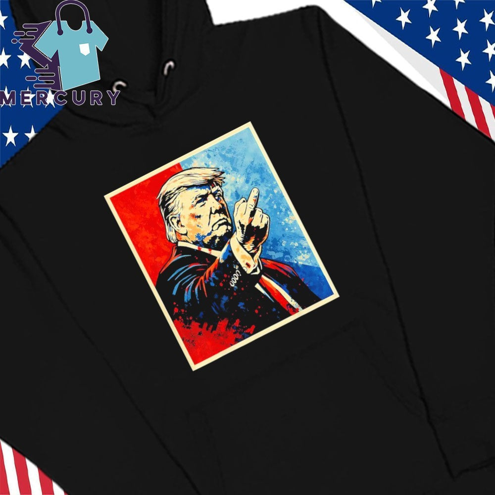 Trump Middle Finger 2026 Meme Vintage Funny Shirt