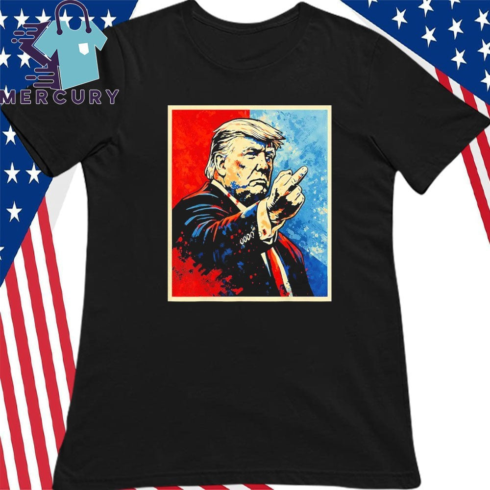 Trump Middle Finger 2026 Meme Vintage Funny Shirt