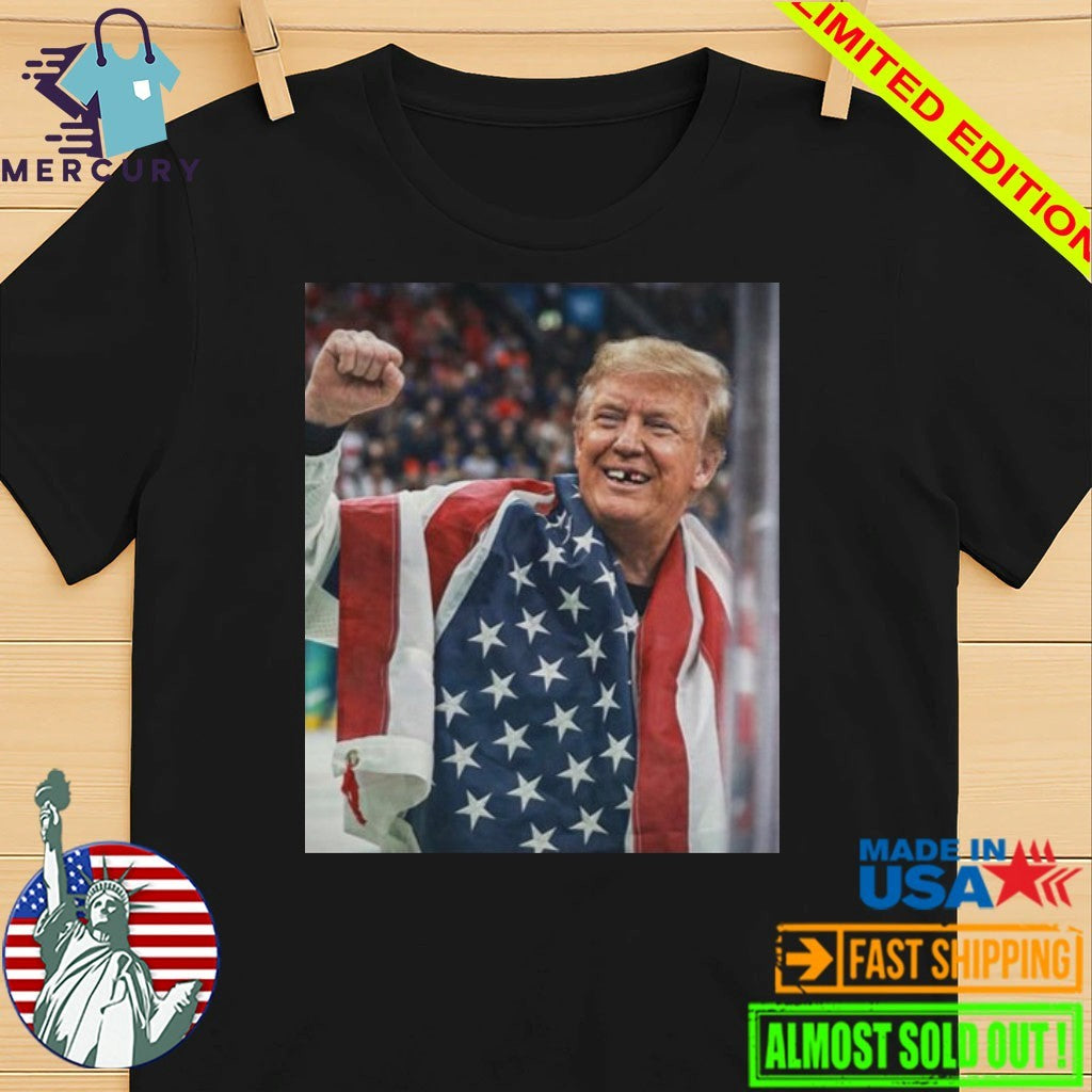 Trump Teeth Gold Usa Olympics Win Shirt