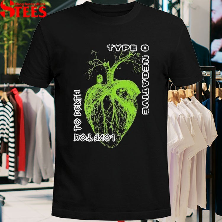 Type O Negative Love You To Death Heart T-shirts