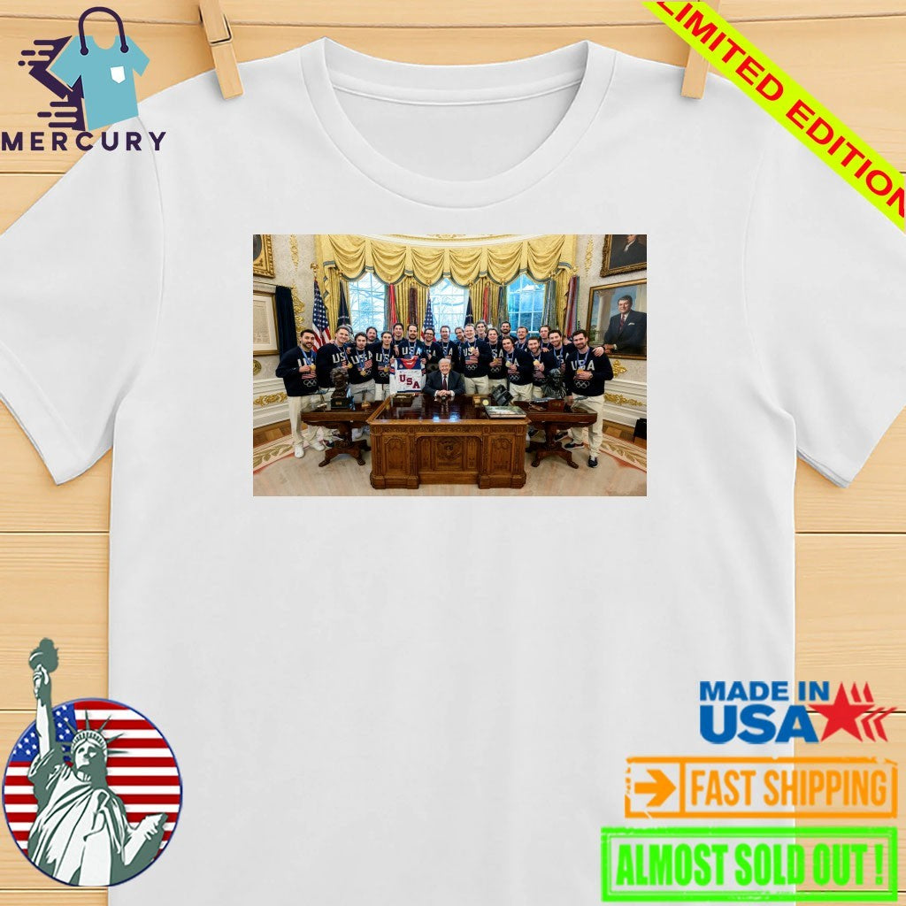 US Men’s Hockey Team Visits President Trump at White House Shirt