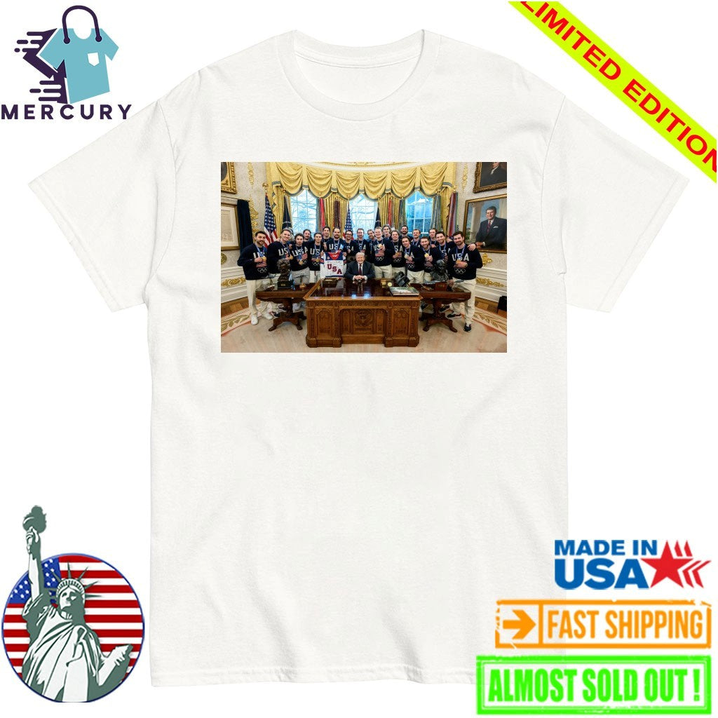 US Men’s Hockey Team Visits President Trump at White House Shirt