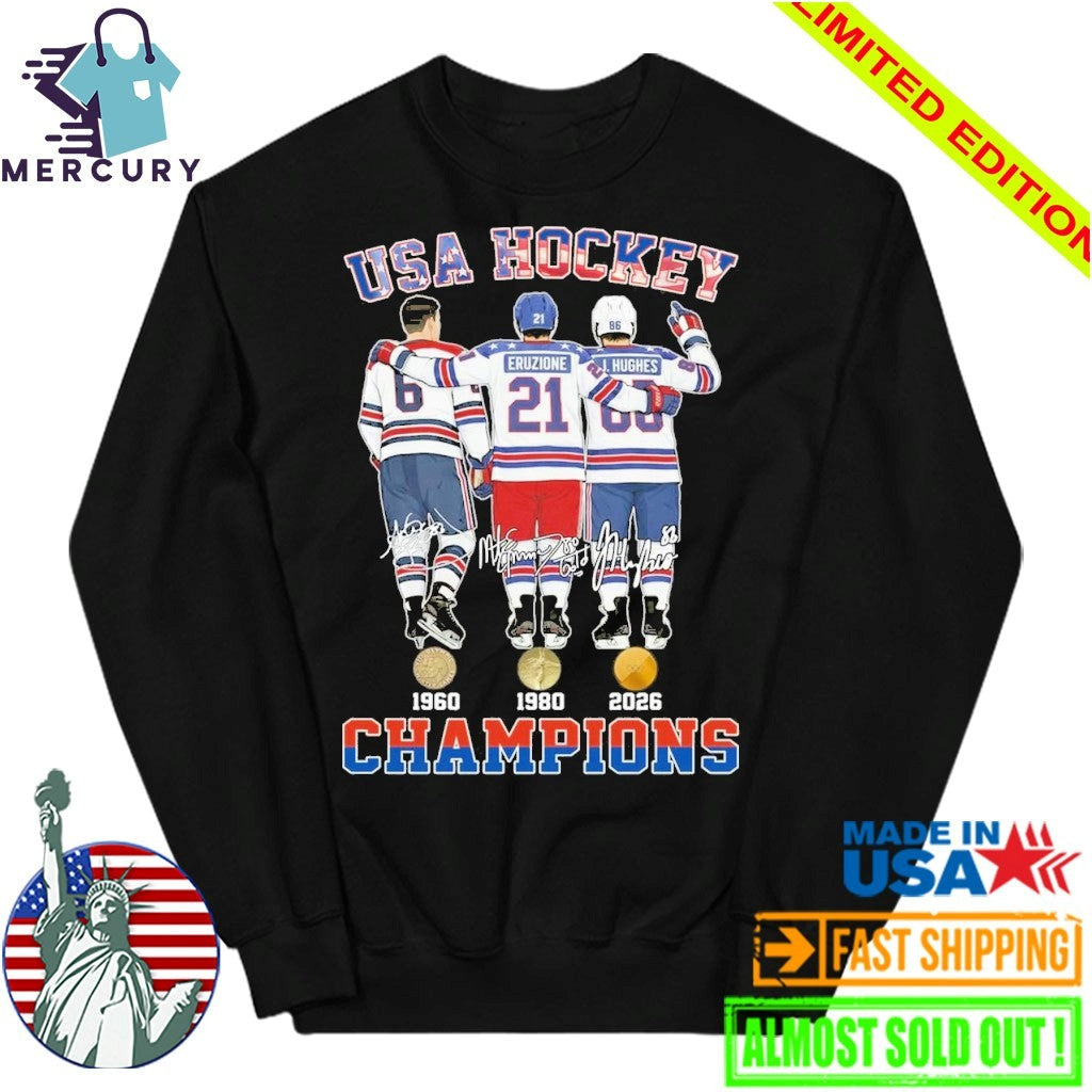 USA Hockey Champions 1960-1980-2026 Signature Shirt