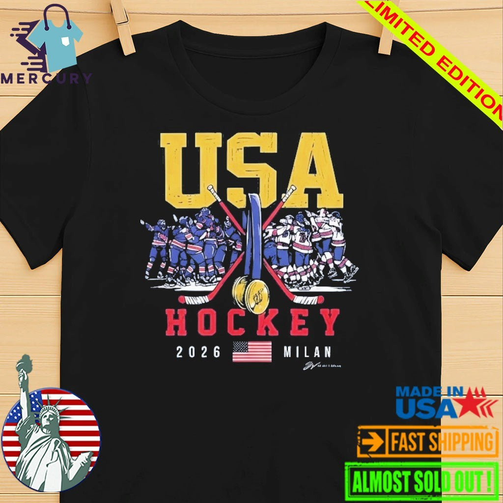 USA Hockey Gold Medal Winner 2026 Milan Shirt