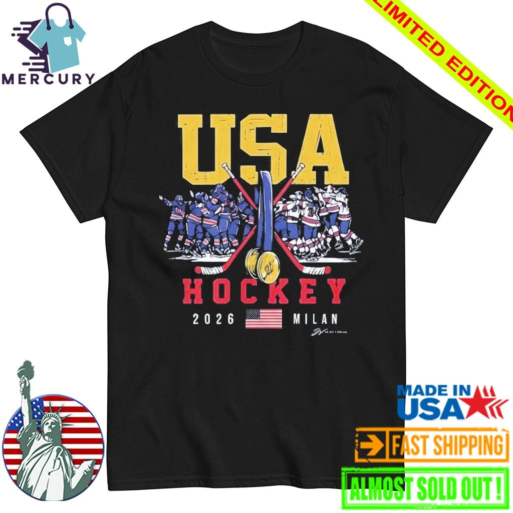 USA Hockey Gold Medal Winner 2026 Milan Shirt