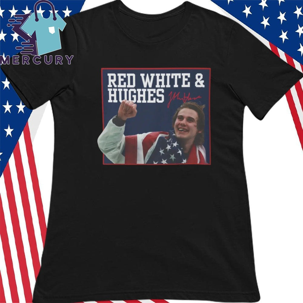 USA Hockey Red White And Hughes Shirt