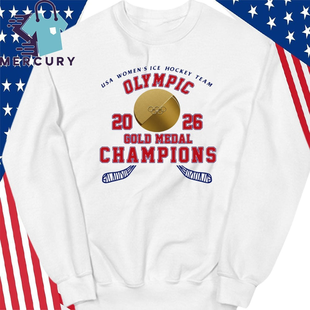USA Women’s ICE Hockey Team Olympic 2026 Gold Medal Champions Shirt