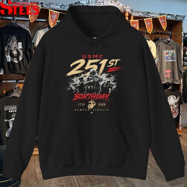 USMC 251st Birthday Battle Ready Performance 1976 2026 T-Shirt