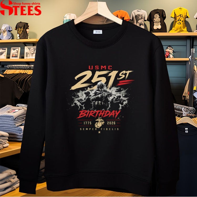 USMC 251st Birthday Battle Ready Performance 1976 2026 T-Shirt