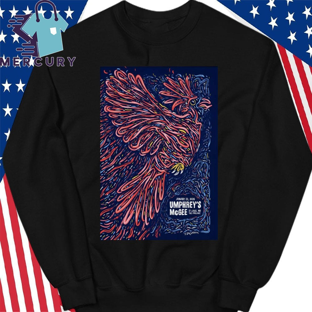 Umphrey’s McGee Jan 22 2026 The Pageant in St. Louis MO Poster Shirt