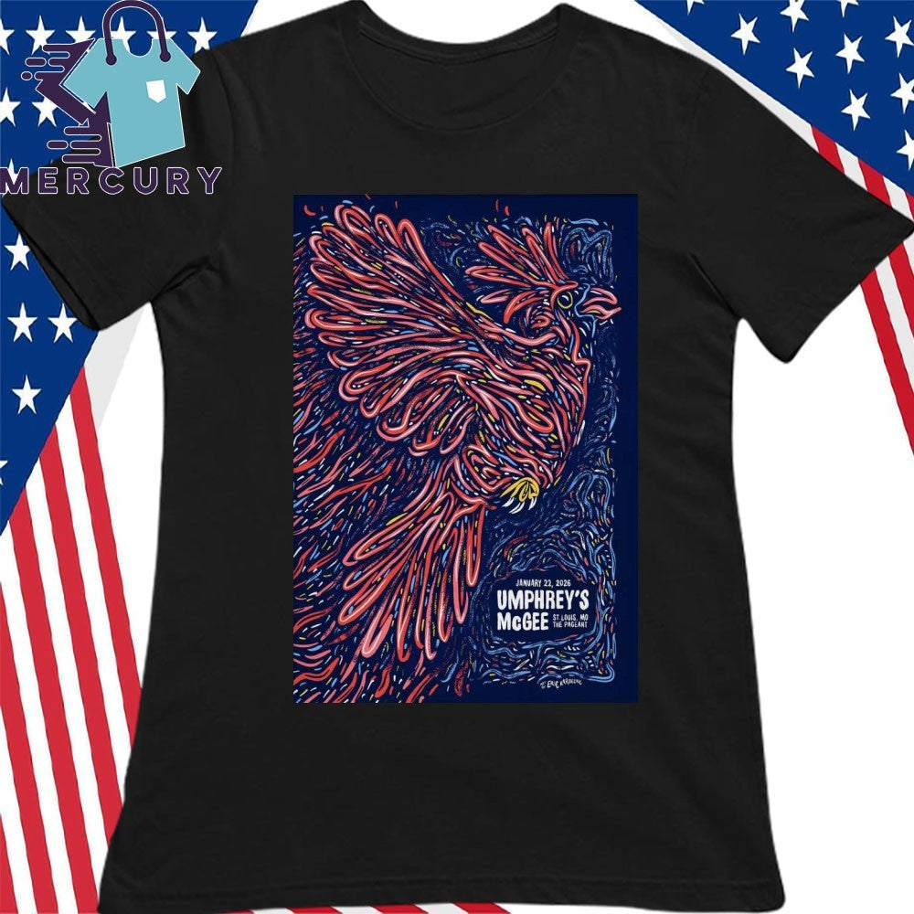 Umphrey’s McGee Jan 22 2026 The Pageant in St. Louis MO Poster Shirt
