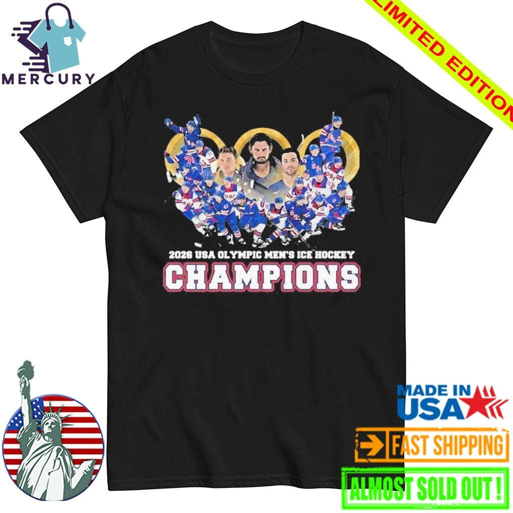 United States Men’s National Ice Hockey Team 2026 Champions Shirt