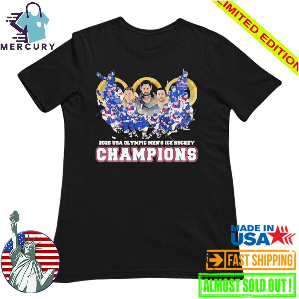 United States Men’s National Ice Hockey Team 2026 Champions Shirt