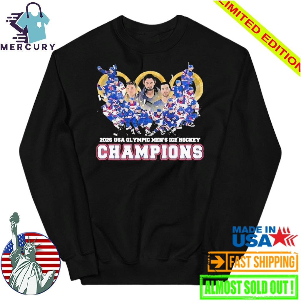 United States Men’s National Ice Hockey Team 2026 Champions Shirt
