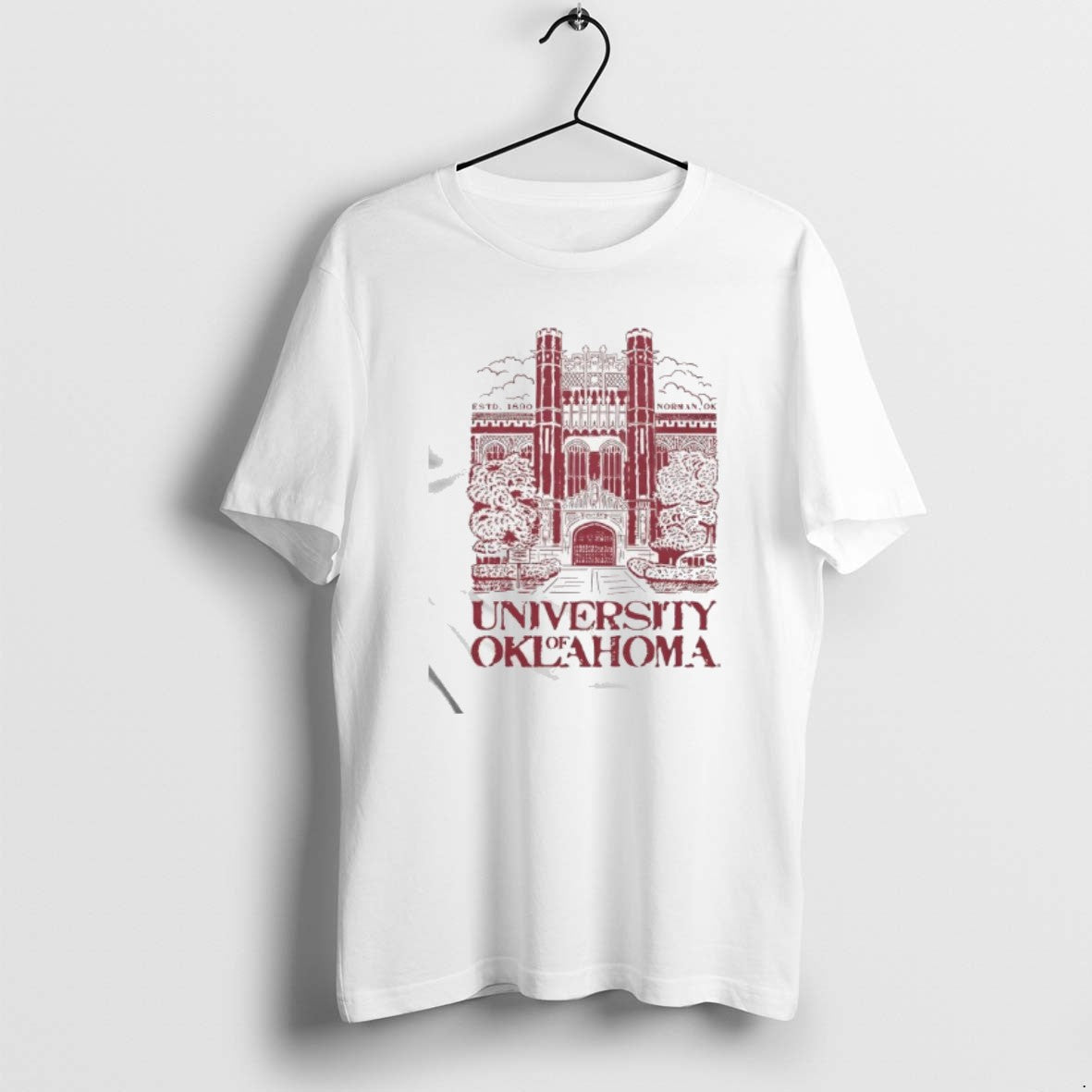 Official University Of Oklahomas Evans Hall Estd 1890 Norman Ok T-Shirts, Hoodie, Sweatshirt | CoreVibeTees.com