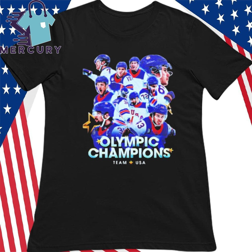 Usa Men’s Olympic Hockey Team Winter Olympic Milano Cortina 2026 Gold Medal Champions Shirt
