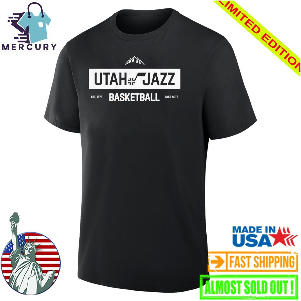 Utah Jazz Basketball Take Note Est 1979 Shirt