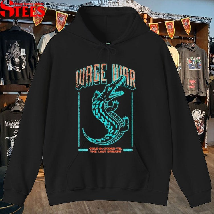 Wage War Cold Blooded ’til The Last Breath Gator T-shirts