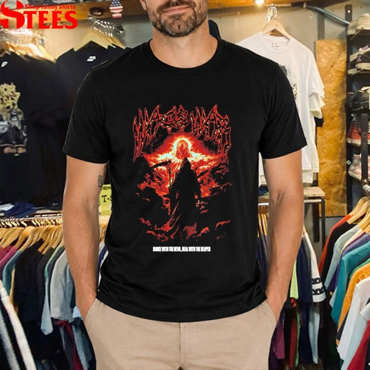 Wage War Dance With The Devil With The Reaper Guitar T-Shirt