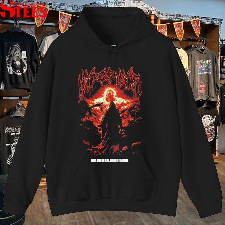 Wage War Dance With The Devil With The Reaper Guitar T-Shirt