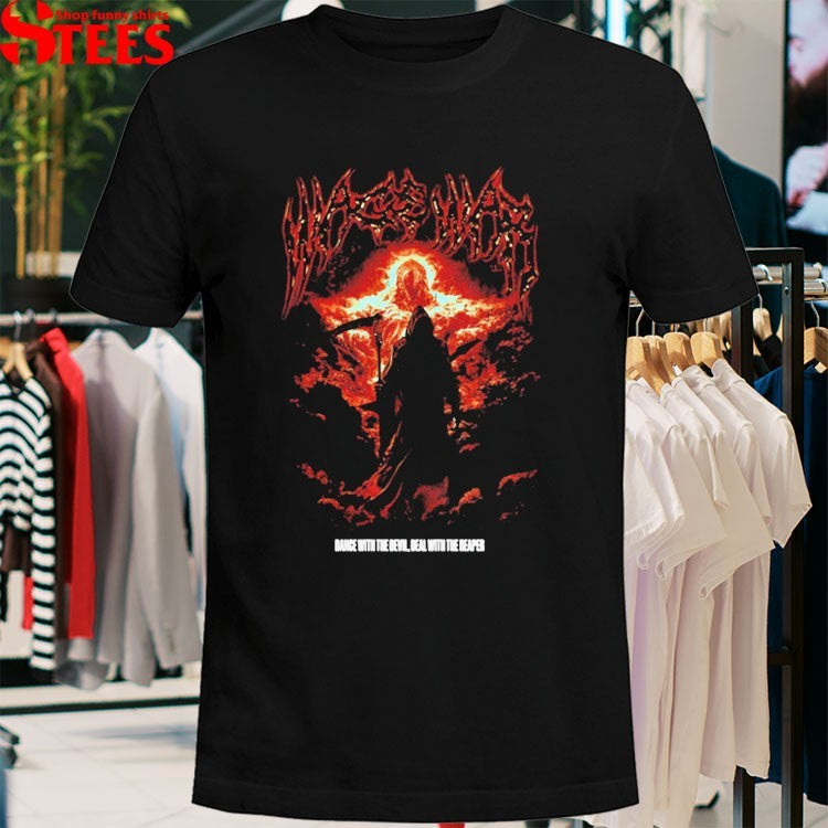 Wage War Dance With The Devil With The Reaper Guitar T-Shirt