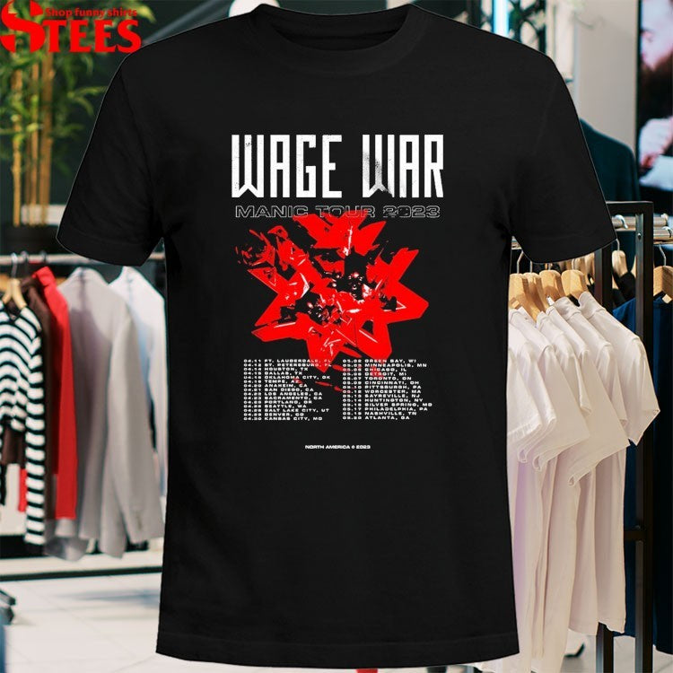 Wage War Manic Tour 2023 T-Shirt