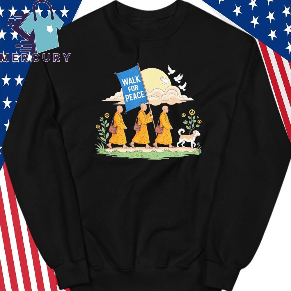 Walk For Peace Aloka Buddhist Monks Journey Shirt